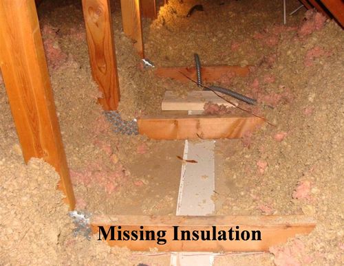missing insulation Wichita KS Attic